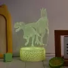 Stalinė LED lempa MANTA SNL117RGB RGB 3D dinozauras dekoratyvinis apšvietimas
