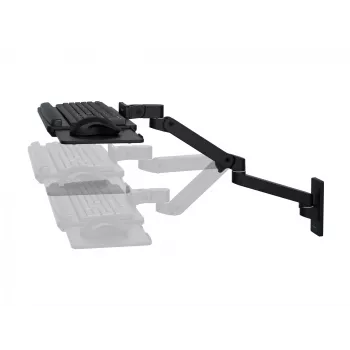 Laikiklis klaviatūrai Ergotron LX Pro Wall Keyboard Arm juodas aliuminis