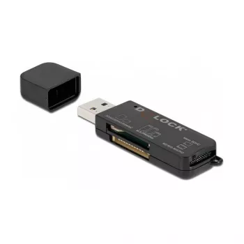 Card Reader DeLOCK SuperSpeed USB SD, Micro SD, MS