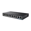 PoE tinklo jungiklis Reolink RLA-PS1 — 8 prievadų PoE, 150W galios biudžetas, IEEE 802.3af/at, 2x Gigabit ryšys