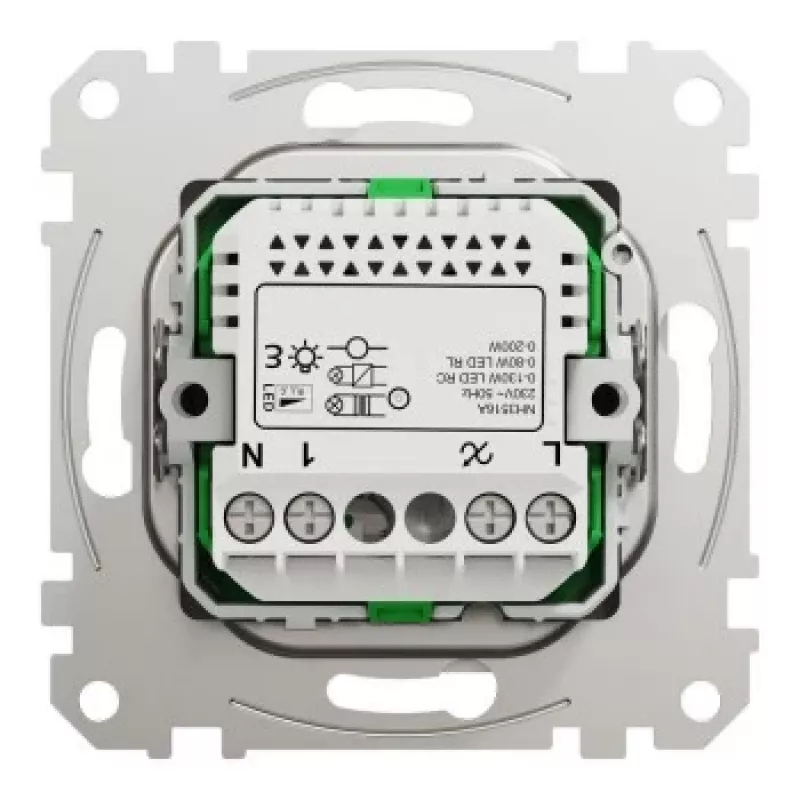 Rotacinis LED reguliatorius Schneider Electric WDE002961, kelių laidų, 200 W, baltas