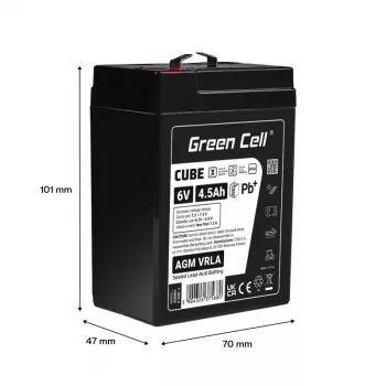 Baterija AGM VRLA 6V 4,5Ah IP54