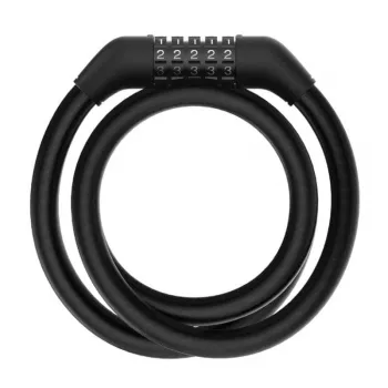 Kabelinė spyna Xiaomi BHR6751GL paspirtukui, 1,2 m, 1,2 cm, kodinė, juoda