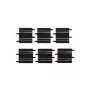 CARRERA tiesios atkarpos rinkinys — 3×100 mm + 3×114 mm juodos, 6 vnt.