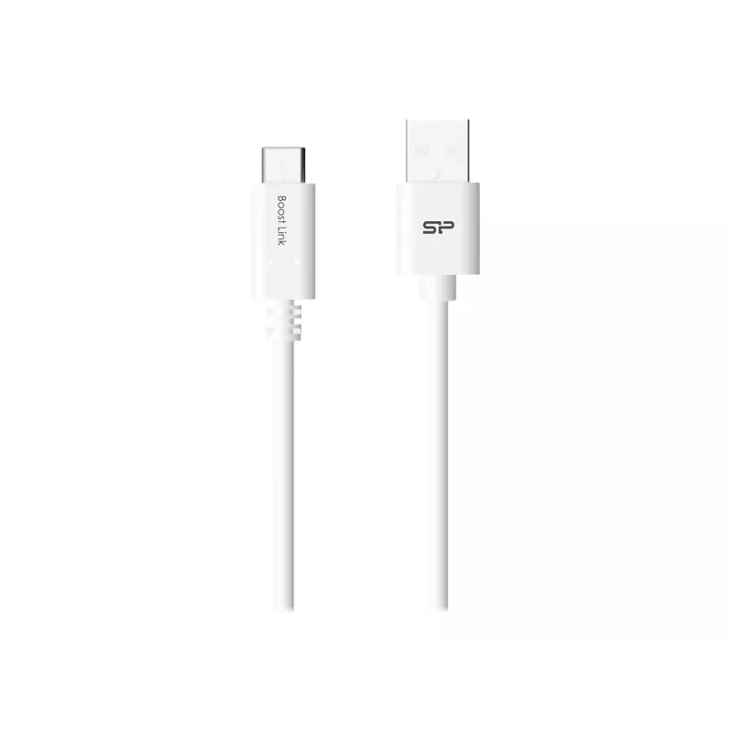 USB laidas Silicon Power Boost Link PVC LK10AC 1m USB A USB C Baltas