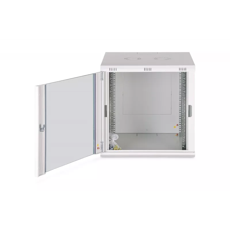 Sieninis stovas DIGITUS Dynamic-N 12U 600x600 mm IP20, rakinamas, kabelių valdymas, nesurinktas