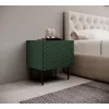 Naktinis staliukų komplektas cama meble ONDA 2 vnt 50×40×H54 cm, žalios spalvos, MDF/medžio drožlių plokštė, 16 mm rėmas