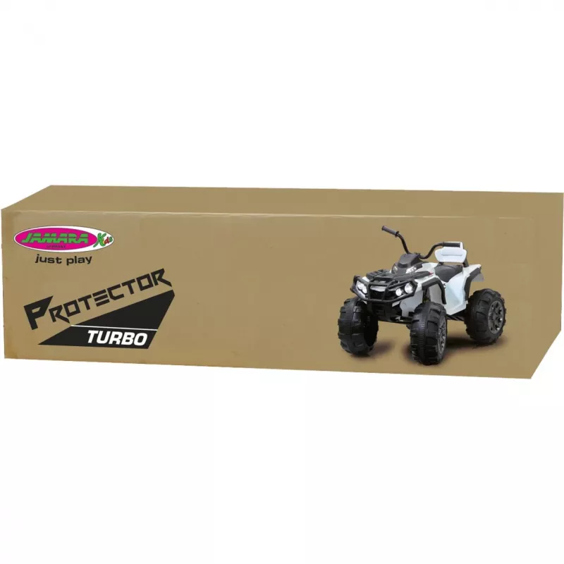 Vaikiškas keturratis Ride-on Protector Quad, baltas, 12 V