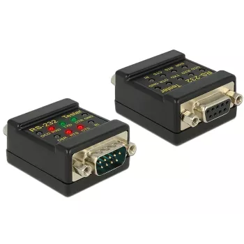 RS-232 testeris DeLOCK 2xDB9 87713 Juodas