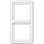 Viršutinė lizdo plokštelė JUNG CD 582 WW balta, Duroplast, be varžtų, 81×152 mm