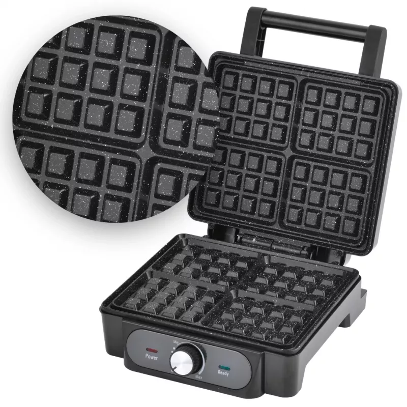 Vaflinė Lovio LVWF001BK – 1400 W, juoda