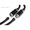 Greito atjungimo jungtis Alphacool ES BLH1A Push-in Female AG Chrome Black Matte