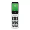 Sulankstomas telefonas Doro Leva E22, 2,8 colio (7,11 cm) ekranas, viena SIM, 0,3 MP kamera, 1150 mAh, 127,8 g, raudonai baltas