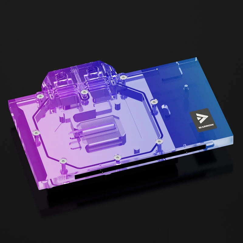 Barrow LRC2.0 RTX 4080 Founders Edition Aurora, RGB, juoda - Akrilinis vandens blokas