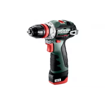 Gręžtuvas su pistoline rankena Metabo PowerMaxx BS BL Q, 12V, 2Ah, 1500 aps./min., 900g