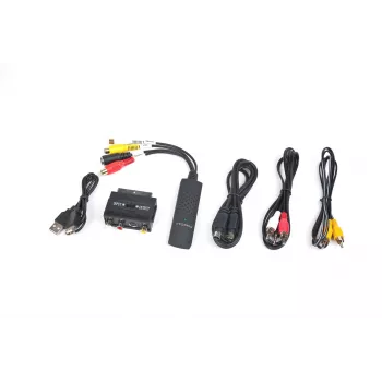 Gembird UVG-002 garso ir vaizdo fiksavimo adapteris (kompozitinis vaizdas / stereo RCA / SCART / S-Video, USB 3.0)