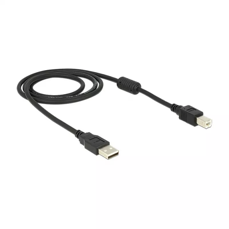 USB laidas DeLOCK 83566 USB 2.0 1m USB A USB B juodas