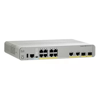 Cisco Catalyst 2960CX-8TC-L valdomas tinklo jungiklis – 8x Gigabit Ethernet + 2x SFP + 2x Uplink, darbalaukio/stovo montavimui