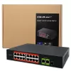 QOLTEC 52291 16x RJ45 PoE valdomas tinklo jungiklis