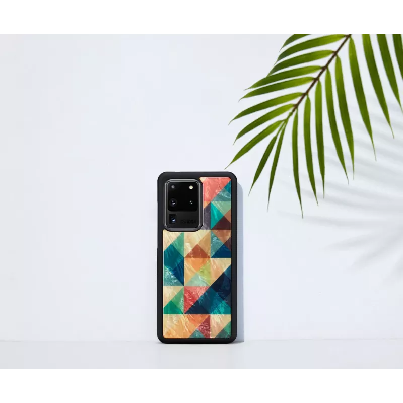 Apsauginis dėklas iKins Samsung Galaxy S20 Ultra, mozaikinis juodas