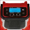 EINHELL TC-RA 18 Li BT - Solo, statybinis radijas raudonai juodas, Bluetooth, be akumuliatoriaus ir įkroviklio