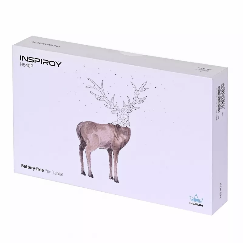 HUION H640P grafinė planšetė 5080 lpi 160 x 99 mm USB Juoda