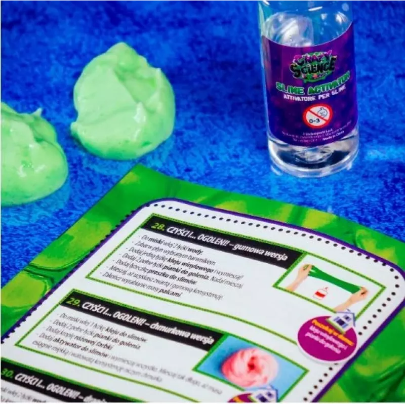 Liscianigiochi mokslo rinkinys „Crazy Science Slime Chameleon“ 304-PL89246 – edukacinis gleivių eksperimentų rinkinys