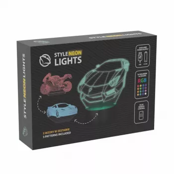LED RGB 3D šviesos dekoracija automobiliui MANTA SNL120RGB