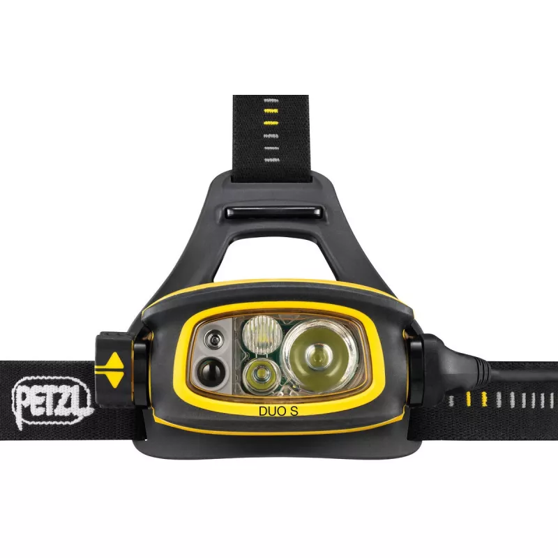 Priekinė lemputė Petzl Duo S Juoda Geltona