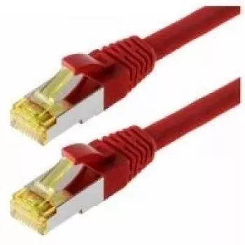 Helos Cat 6a S/FTP tinklo kabelis 0,5 m raudonas