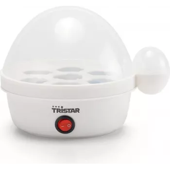 Kiaušinių virimo aparatas Tristar EK-3074 – 7 kiaušinių talpa, 350 W, permatomas/baltas