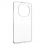 Kietas dangtelis FIXED, skirtas Xiaomi Redmi Note 14 Pro 4G, skaidrus TPU apsauginis dėklas