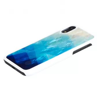 Dėklas telefonui iKins, skirtas iPhone XR — išorė mėlyno ežero, vidus juodas