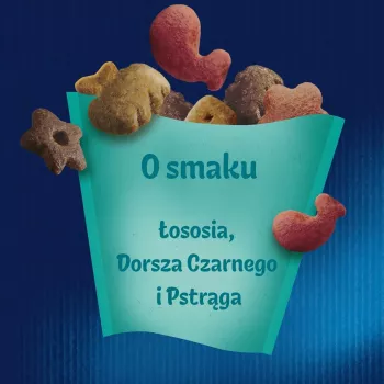 Felix Party Mix Ocean Mix skanėstai katėms 60 g – jūros gėrybių skonio traškūs kąsneliai suaugusioms katėms