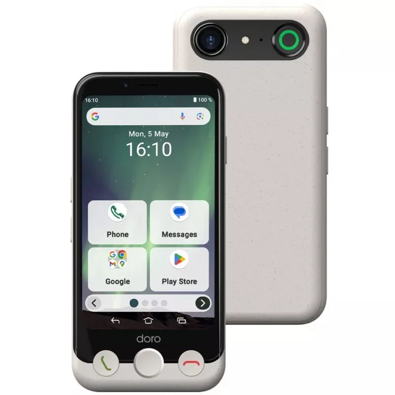 Išmanusis telefonas Doro Aurora A10 4,5 colio 4 GB RAM 64 GB Juoda Balta