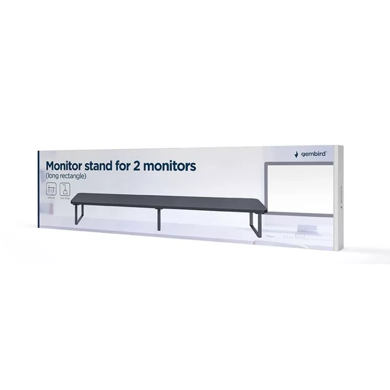Gembird MS-TABLE2-01 monitorio laikiklis / stovas stalas Juoda