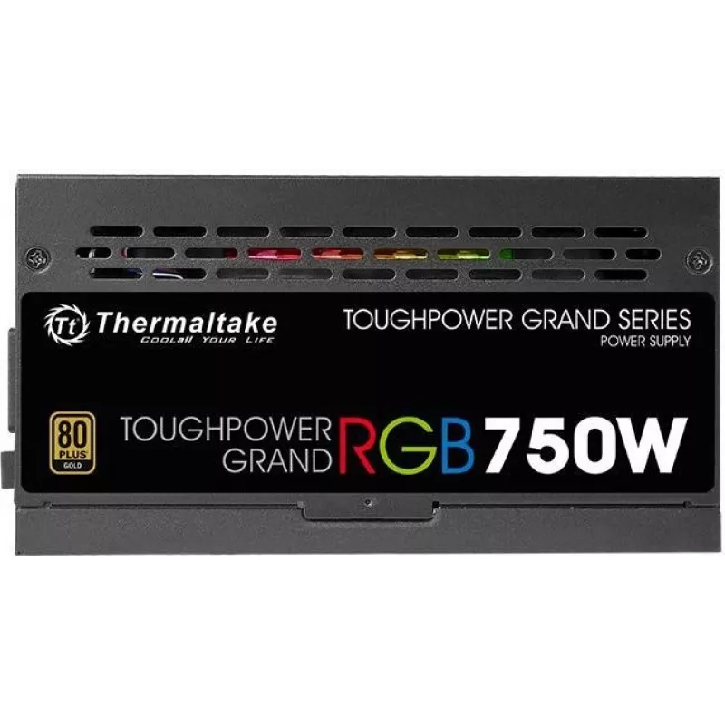 Thermaltake ToughPower Grand RGB 750W Gold – maitinimo blokas (vidinis) – ATX12V 2.4 / EPS12V 2.92 – 80 PLUS Gold – AC 100-240 V – 750 W – aktyvus PFC