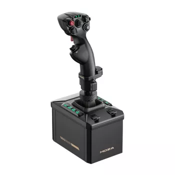 MOZA AB6 Flight Simulator stovo komplektas – juodas ABS, aliuminis ir anglies pluoštas, AC 110–220V, 72W