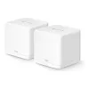 MERCUSYS Halo H60X (2 vnt.) belaidis tinklo rinkinys, Dual-band Wi‑Fi 6, 1500 Mbps, iki 350 m², 2x LAN, vidinės antenos, baltas