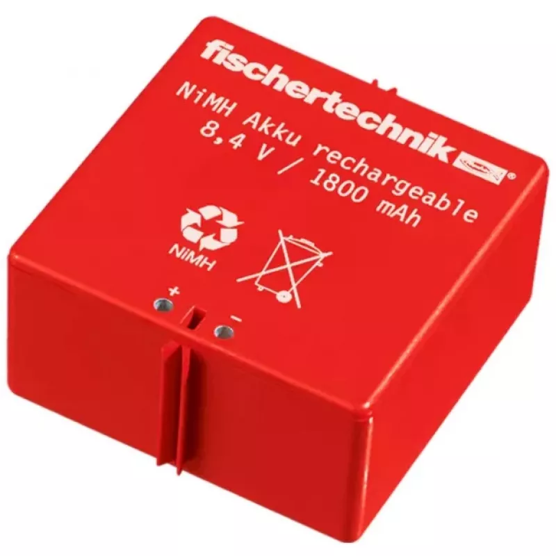 Baterijų įkroviklis Fischertechnik 34969 NiMH 1500 mAh 8,4 V juodas raudonas