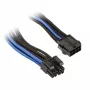 Laidas Silverstone EPS 8 kontaktų į EPS/ATX 4+4 kontaktų, 300 mm - juodas (SST-PP07-EPS8BA)