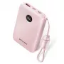 Power bank Vention FKAP0-C 10000 mAh, 2× USB-C + 1× USB-A, 22.5 W, Rožinė