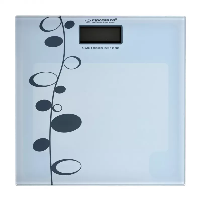 Svarstyklės Esperanza Zumba EBS005 – elektroninės, 180 kg, baltas stiklas