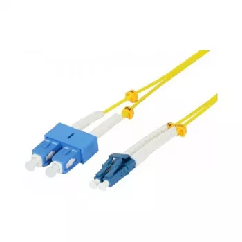 Synergy 21 LWL-2-Faser-Patchk. 5mtr.LC-SC 9/125um OS2 AD 2mm flexible Knickschutztülle - Single- bzw. Monomode-Faser - 5 m