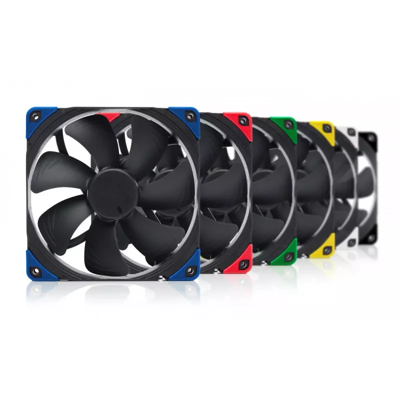 Noctua NF-A14 PWM chromax.black.swap 140 mm korpuso ventiliatorius, 12V, 300–1500 RPM, PWM, 140,2 m³/h, 24,6 dB