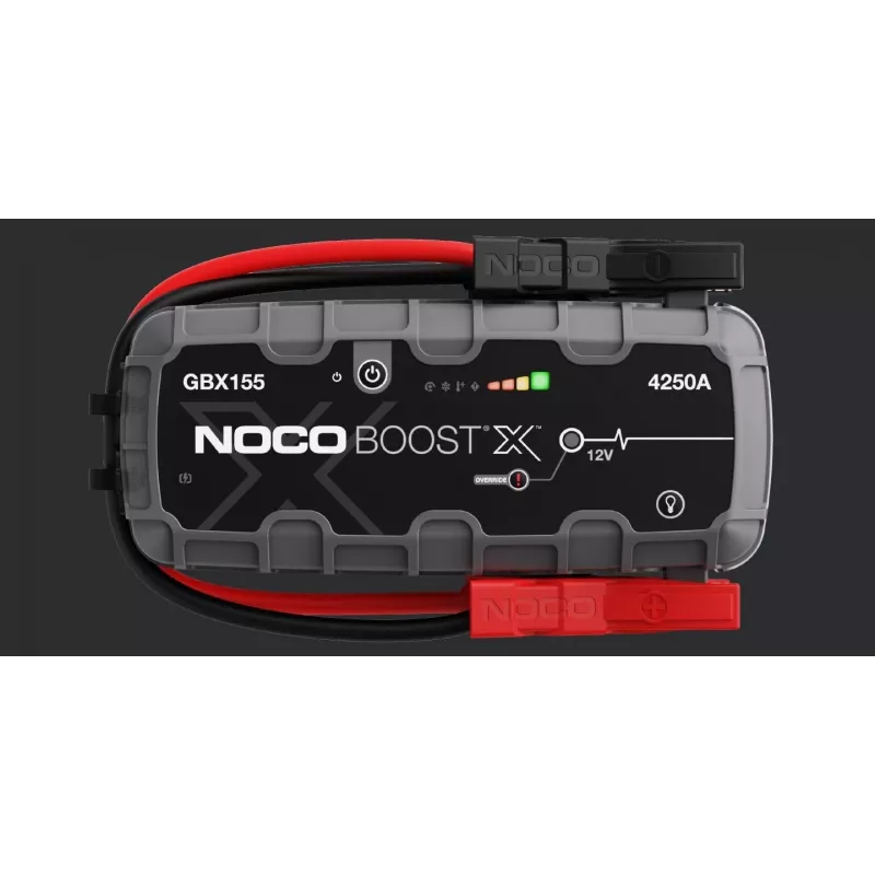 Automobilio užvedimo starteris NOCO GBX155, 4250 A, 99 Wh Li-Ion, 60 W įkrovimas, IP65, įmontuotas 500 lm LED žibintuvėlis