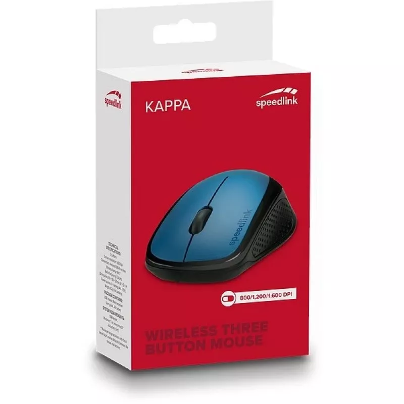 Belaidė pelė SPEEDLINK KAPPA Office dešinei rankai RF 1600 DPI