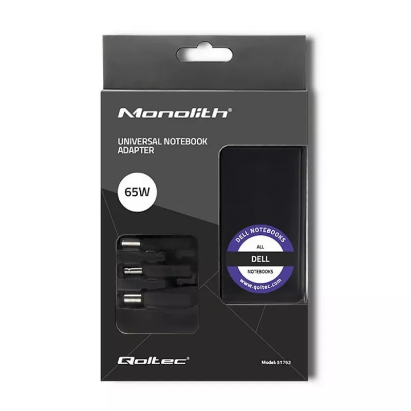 Maitinimo adapteris Qoltec 51762 65W juodas