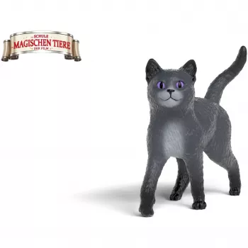 Schleich 14912 Karajan katinas iš Magiškų gyvūnų mokyklos serijos, rankomis dažyta figūrėlė