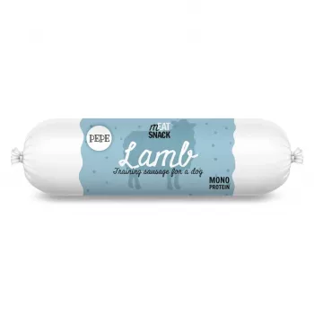 PAKA ZWIERZAKA Pepe Sausage Lamb – šunų skanėstas – 200g